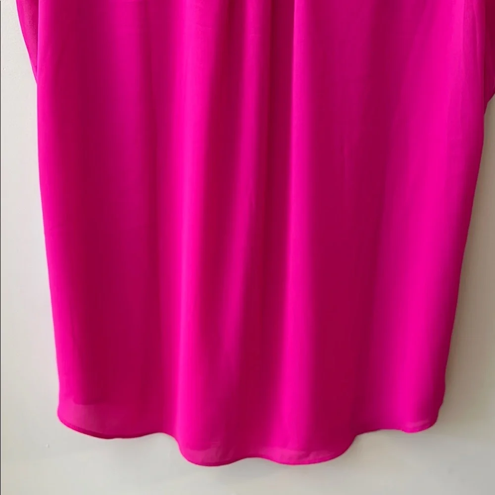 Chaus New York Exuberant Pink V-Neck Ruffle Sleeve Blouse Size XL - Picture 12 of 12